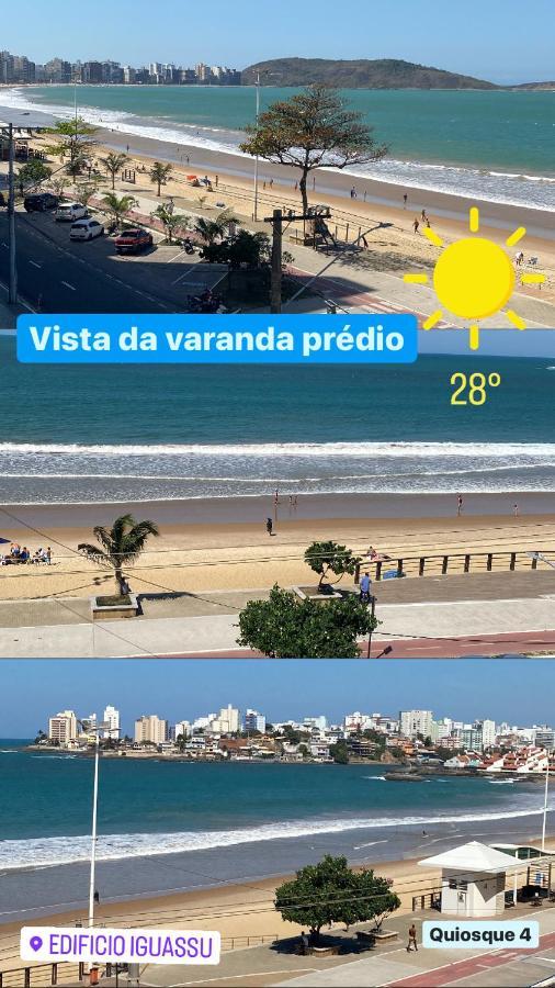 Suite Mar 210 - Economica E Compacta - Praia Do Morro - Predio Frente Mar Com Elevador, Atravessou A Avenida, Ja Esta Na Praia - Garagem - Internet 瓜拉派瑞 外观 照片