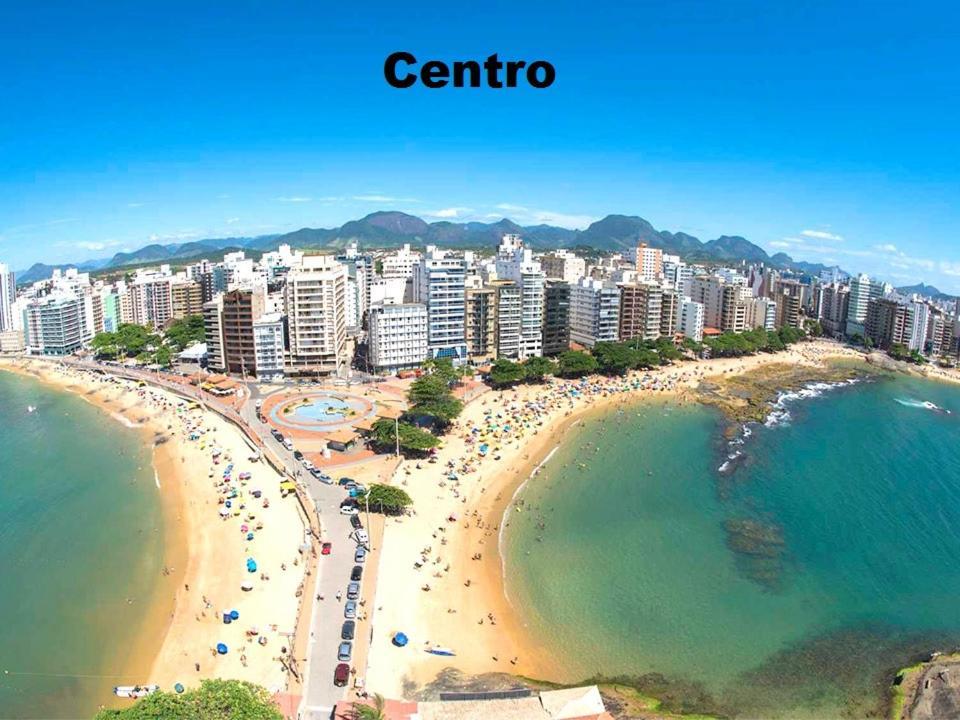 Suite Mar 210 - Economica E Compacta - Praia Do Morro - Predio Frente Mar Com Elevador, Atravessou A Avenida, Ja Esta Na Praia - Garagem - Internet 瓜拉派瑞 外观 照片