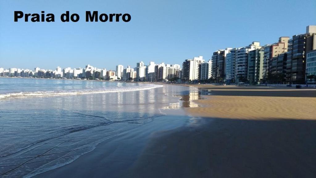 Suite Mar 210 - Economica E Compacta - Praia Do Morro - Predio Frente Mar Com Elevador, Atravessou A Avenida, Ja Esta Na Praia - Garagem - Internet 瓜拉派瑞 外观 照片