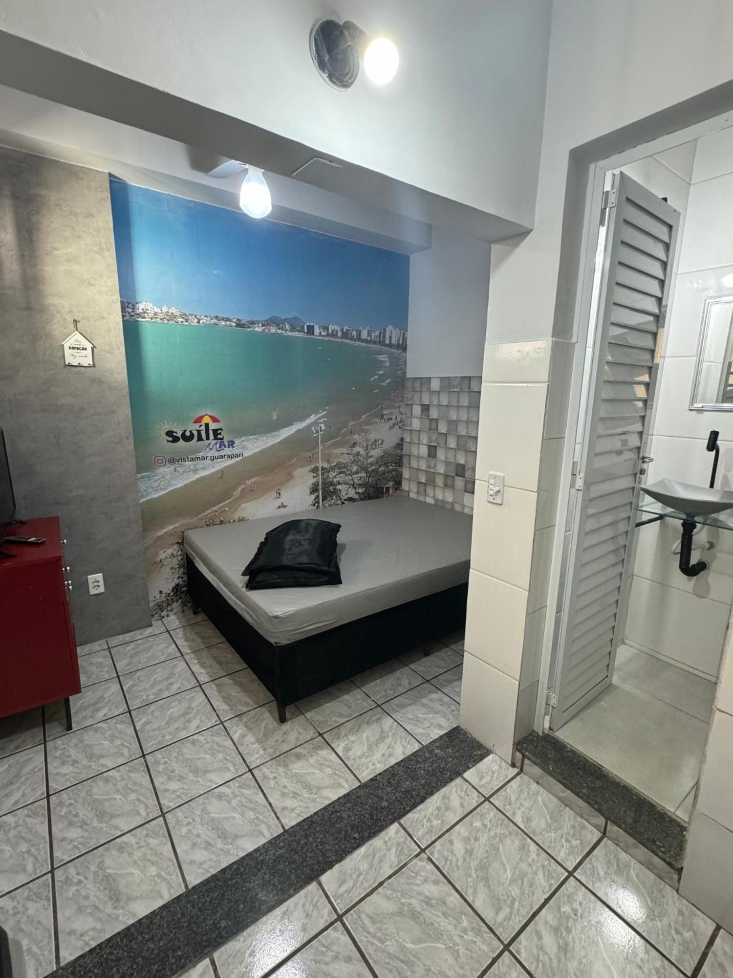 Suite Mar 210 - Economica E Compacta - Praia Do Morro - Predio Frente Mar Com Elevador, Atravessou A Avenida, Ja Esta Na Praia - Garagem - Internet 瓜拉派瑞 外观 照片
